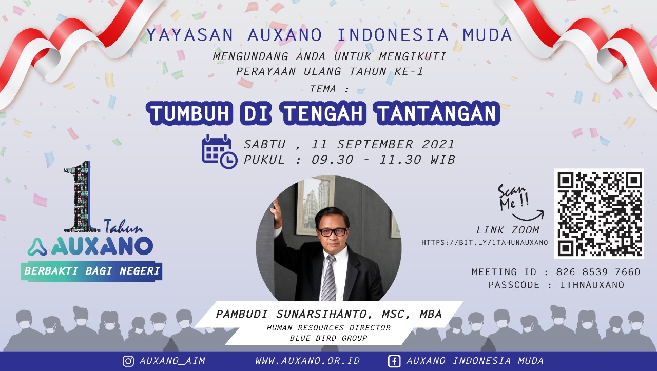 1 Tahun Auxano Berbakti Bagi Negeri